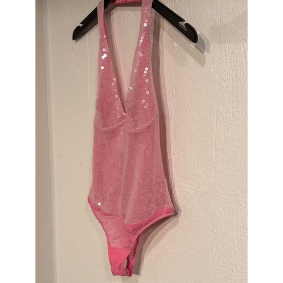 Intimately By Free People Tops - Corset style halter thong sequin bodysuit NWOT